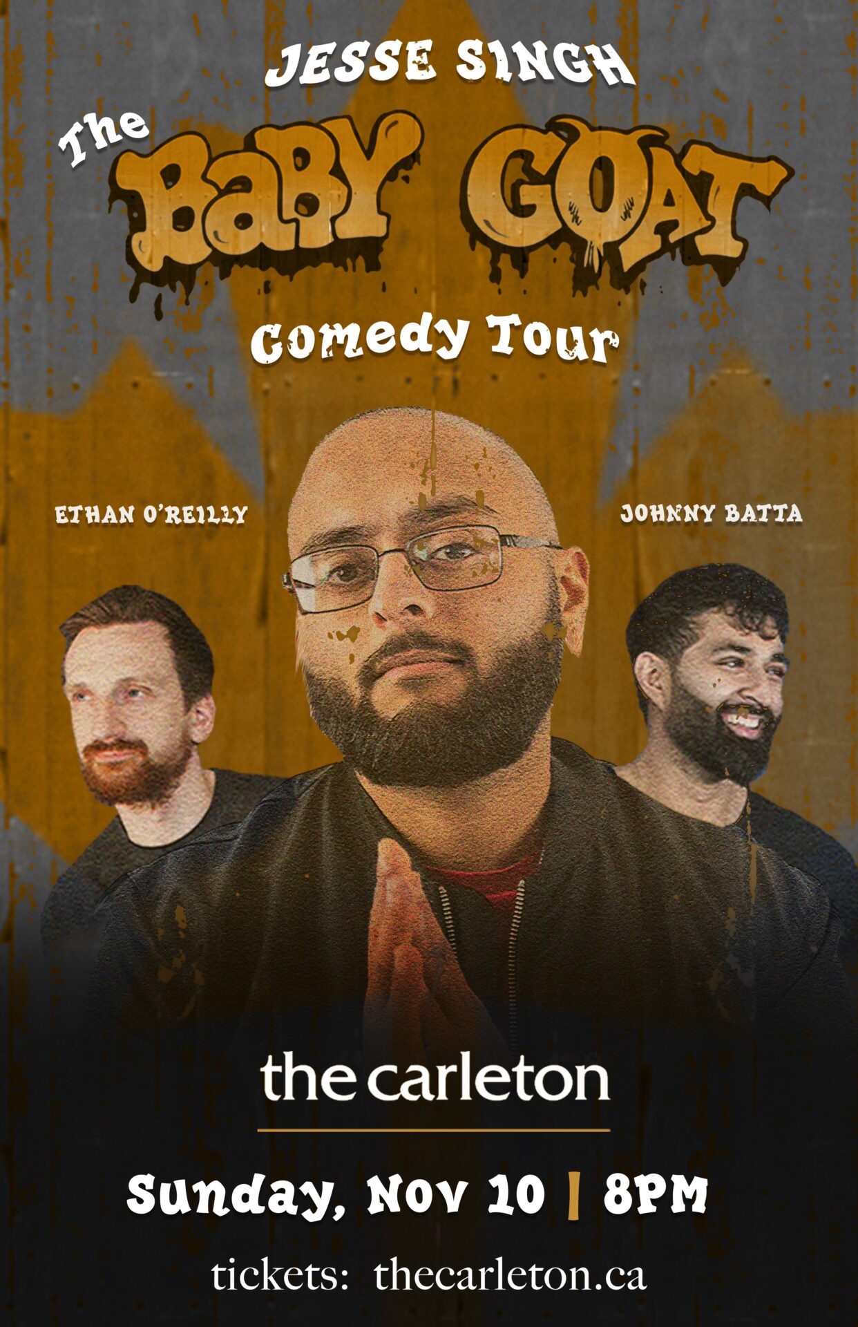 The Baby Goat Comedy Tour w/ Jesse Singh 19+ – The Carleton